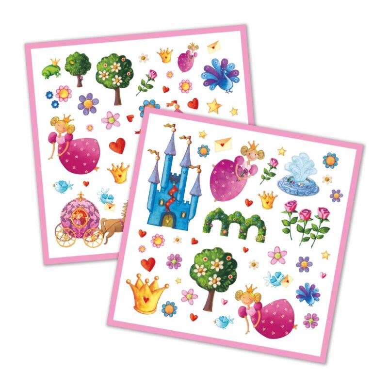 Set mit 160 Aufklebern "Sticker" - Prinzessin Marguerite – Bild 2