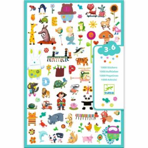 Djeco - Stickerbögen: 1000 Sticker für die Kleine