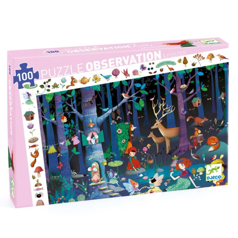 Puzzle "Wimmelbild" mit 100 Teilen - Der verwunschene Wald – Bild 2
