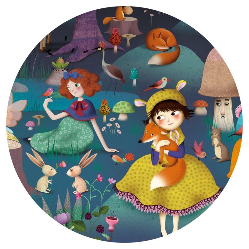 Puzzle "Wimmelbild" mit 100 Teilen - Der verwunschene Wald – Bild 3