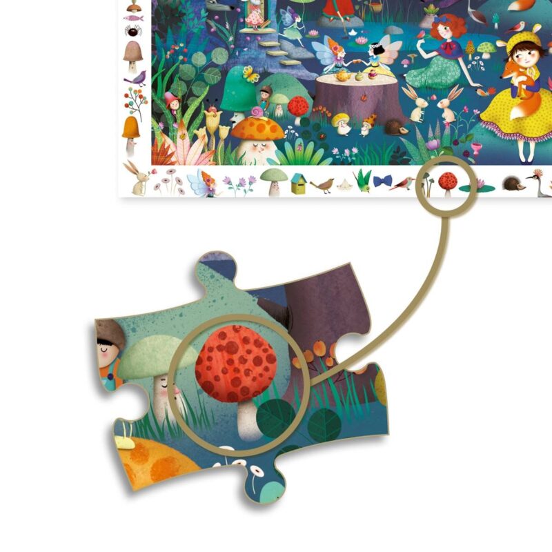 Puzzle "Wimmelbild" mit 100 Teilen - Der verwunschene Wald – Bild 4