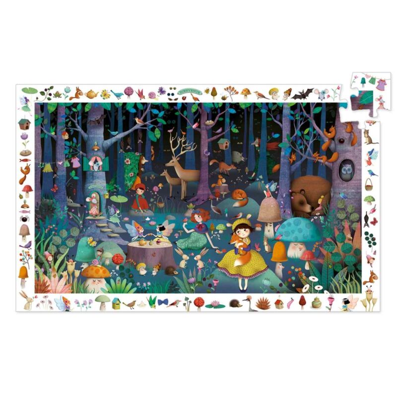 Puzzle "Wimmelbild" mit 100 Teilen - Der verwunschene Wald – Bild 5