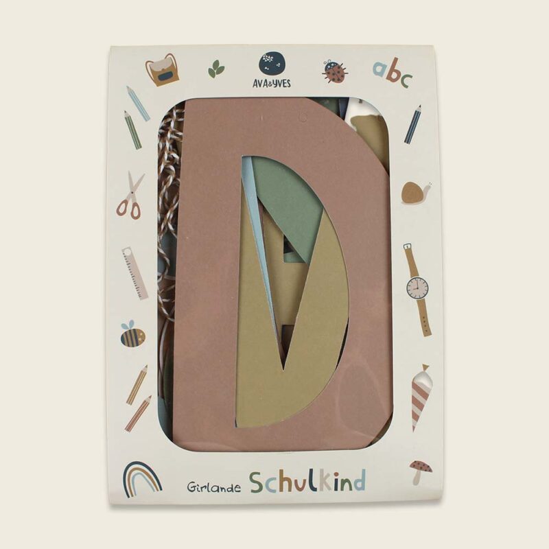 Girlande zur Einschulung "Nature Kids" – Schulkind – Bild 2