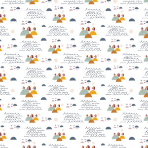 Cotton&Steel Fabrics - Gathering Joy - Seaside Days - Along A Coast