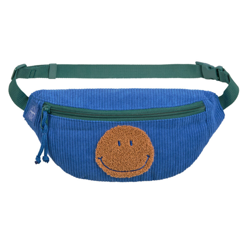 Lässig - Bauchtasche Kinder Cord (Little Gang Smile Blau) Lässig - Bauchtasche Kinder Cord (Little Gang Smile Blau)