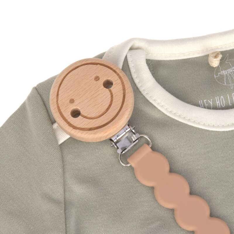 Schnullerkette aus Silikon "Tiny" - Smile / Ahorn – Bild 2