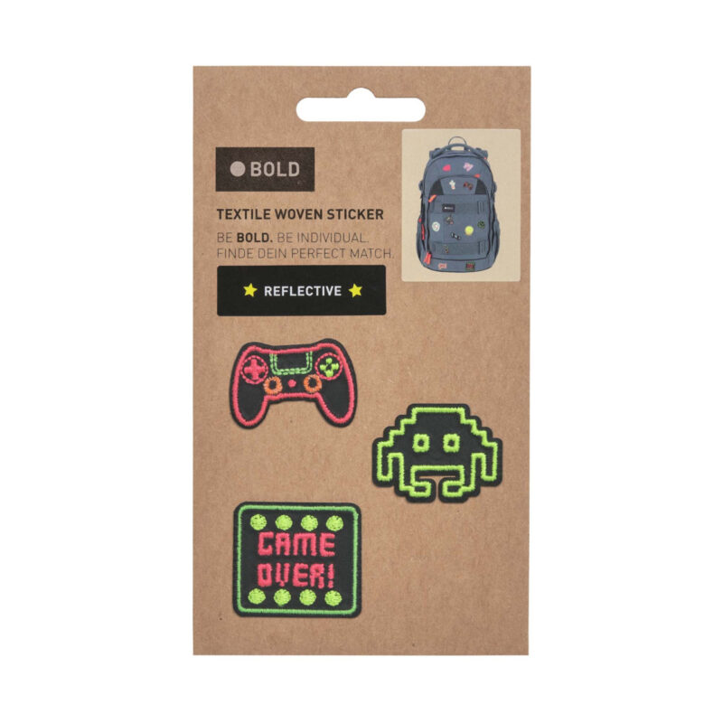 Gewebte Applikation "Stick On" im 3er Set – BOLD / Match Gaming – Bild 2