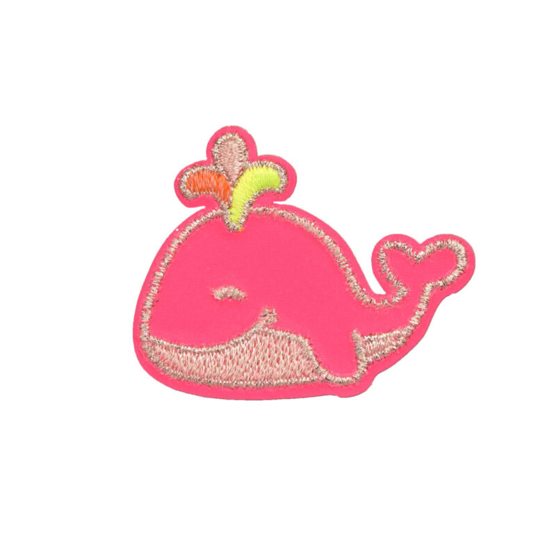 Gewebte Applikation "Stick On" im 3er Set – Wal Pink – Bild 3