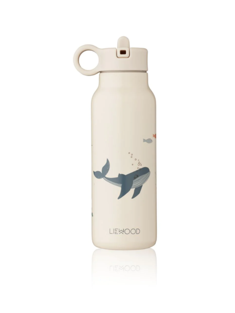 Liewood - Falk Water Bottle 350 ml - Sea creature / Sandy