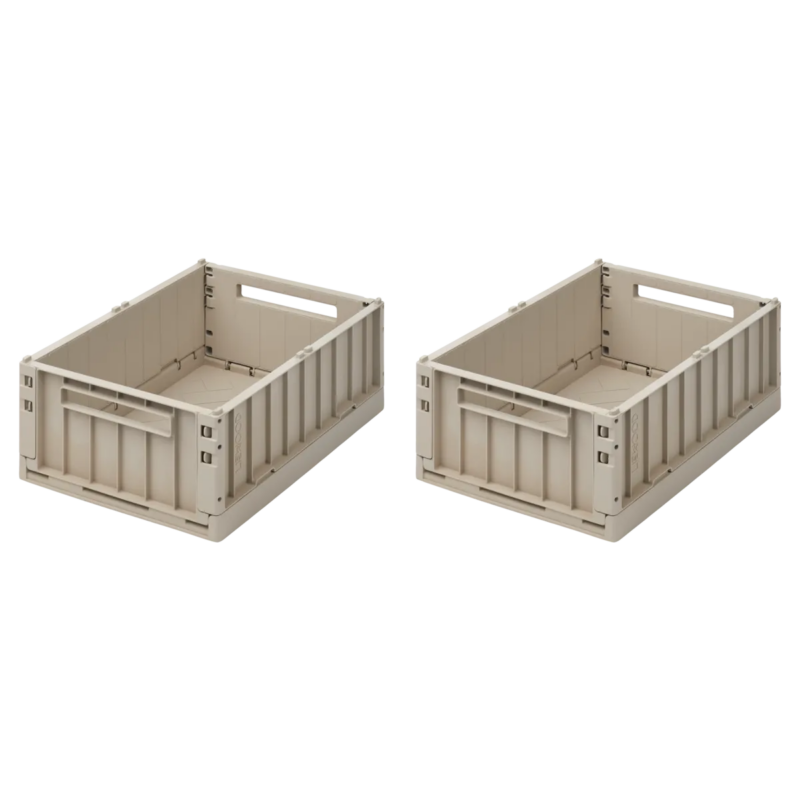 Aufbewahrungskiste "Weston Storage Box M"  2er Set -  sandy – Bild 2