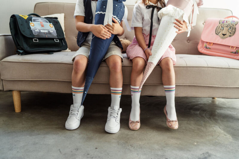 Socken Schulkind pflaume Größe 35 - 38 – Bild 2