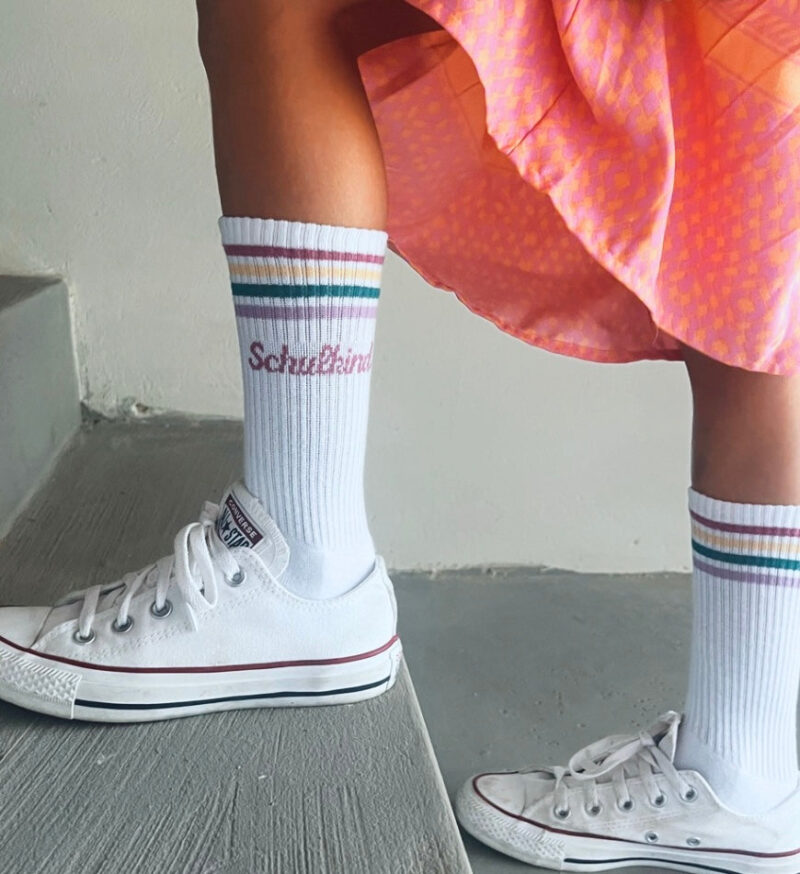 Socken Schulkind pflaume Größe 35 - 38 – Bild 5