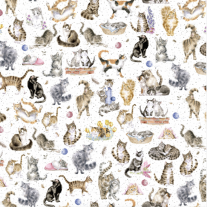 Maywood Studio - Whiskers & Paws - Cats white