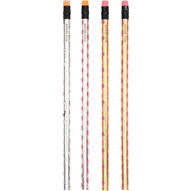 Bleistift "Futschikato" 4er Set mit Ragiergummitopper - Pixel – Bild 2