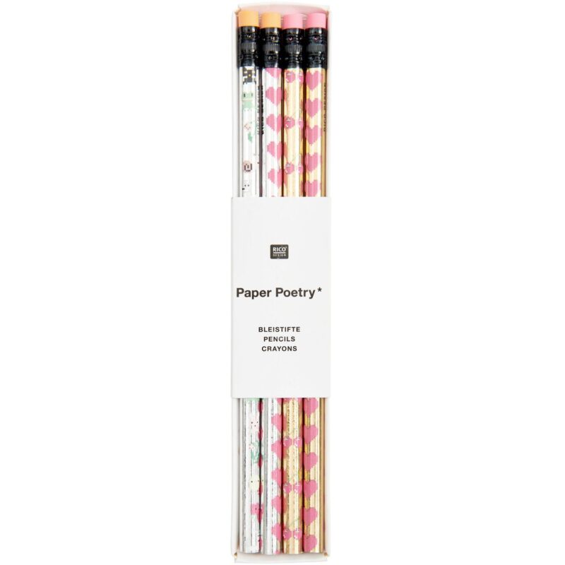 Bleistift "Futschikato" 4er Set mit Ragiergummitopper - Pixel – Bild 3