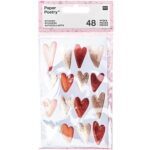 rico design - PAPER POETRY STICKER IT MUST BE LOVE HERZEN ROSA-ROT 4 BLATT