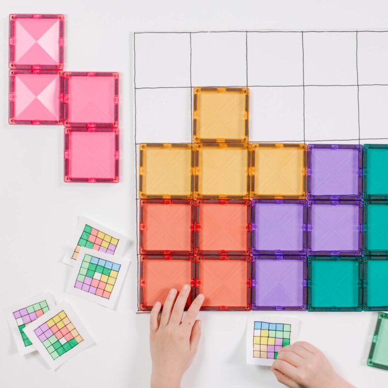 Connetix Magnetbausteine  "Pastel Square Pack" – Bild 3