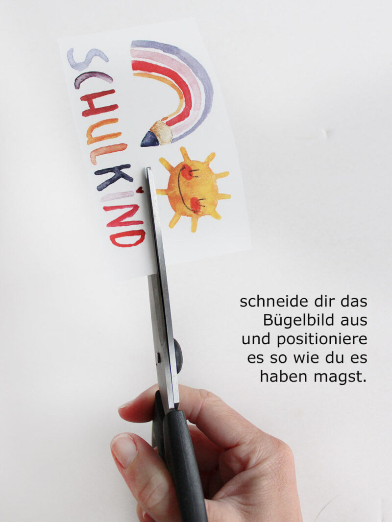 Bügelbilder SET randlos "Regenbogen Schulkind" – Bild 4