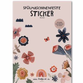 halfbird - Spülmaschinenfeste Aufkleber "Blumen"
