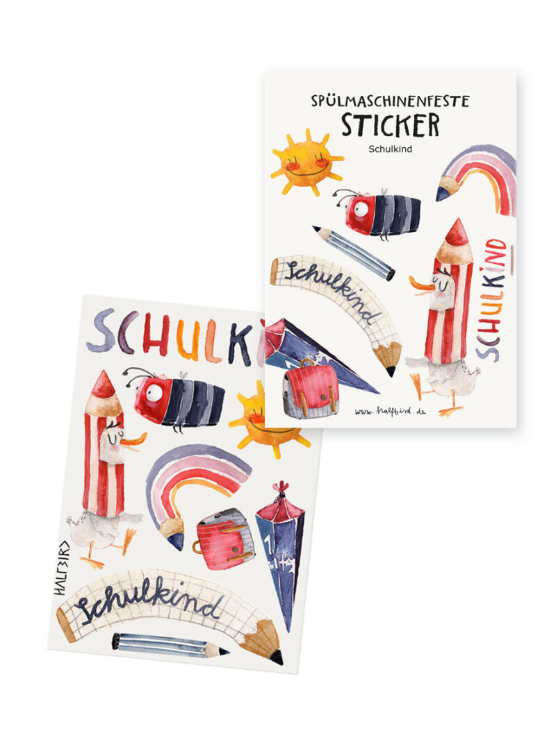 spülmaschinenfeste Sticker "Schulkind" | Pocket Edition – Bild 2