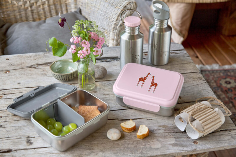 Brotdose aus Edelstahl "Lunchbox" - Safari Giraffe – Bild 3