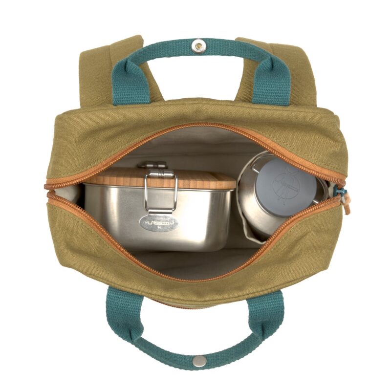 Kindergartenrucksack Square Little One & Me - Small Oliv – Bild 6