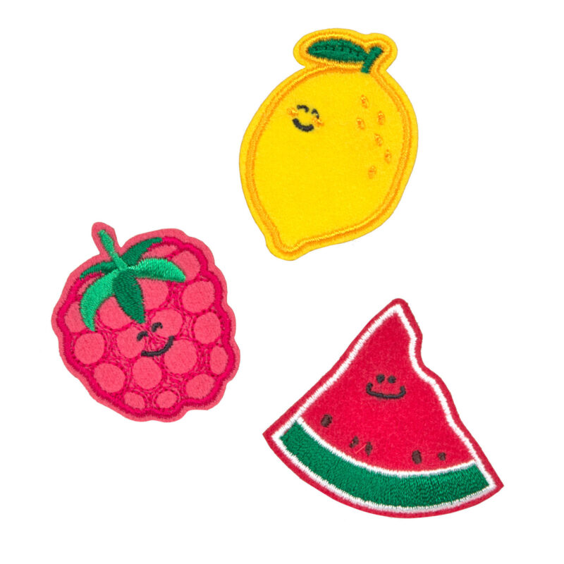 Gewebte Applikation "Stick On" im 3er Set – Fruits – Bild 2
