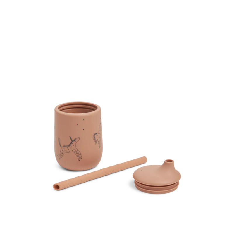 Becher mit integriertem Trinkhalm "Ellis Sippy Cup" - Unicorn / Pale Tuscany – Bild 2