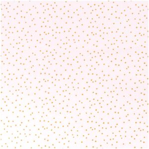 rico design - Druckstoff - Rosa Punkte Gold