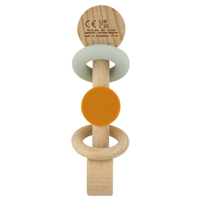 Rassel aus Holz und Silikon - Mr. Fox – Bild 2