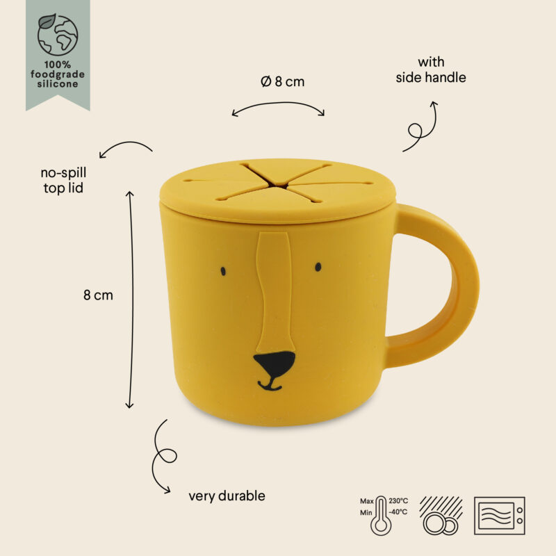 Snackbecher aus Silikon - Mr. Lion – Bild 2