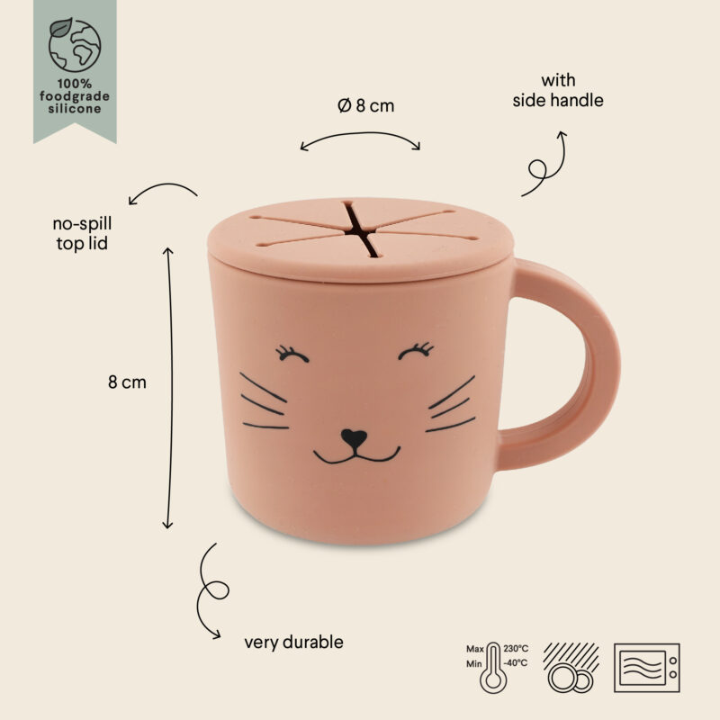 Snackbecher aus Silikon - Mrs. Cat – Bild 2
