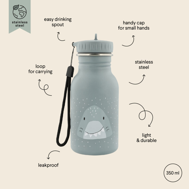 Edelstahltrinkflasche 350ml - Mr. Shark – Bild 2