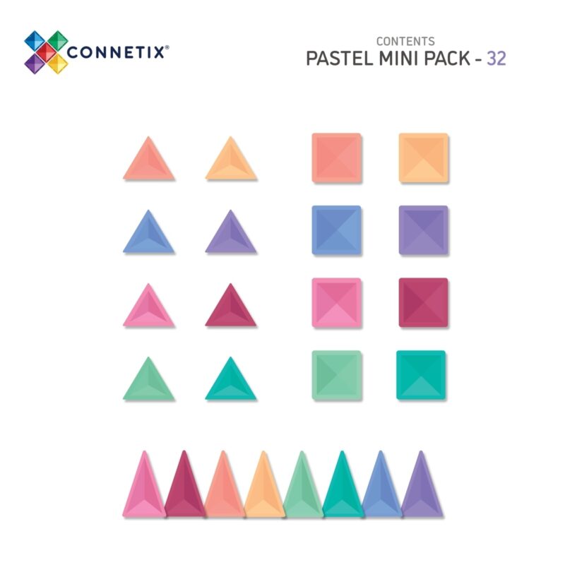 Connetix Magnetbausteine Pastel Mini Pack - 32 Teile – Bild 5