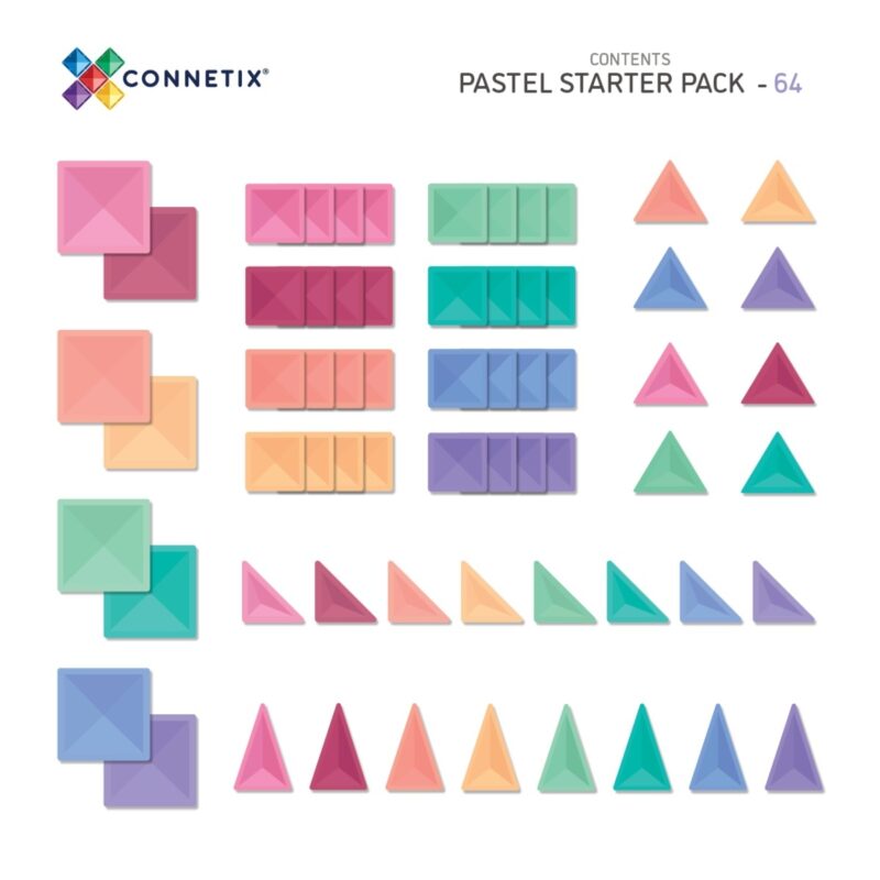 Connetix Magnetbausteine Pastel Starter Pack - 64 Teile – Bild 5