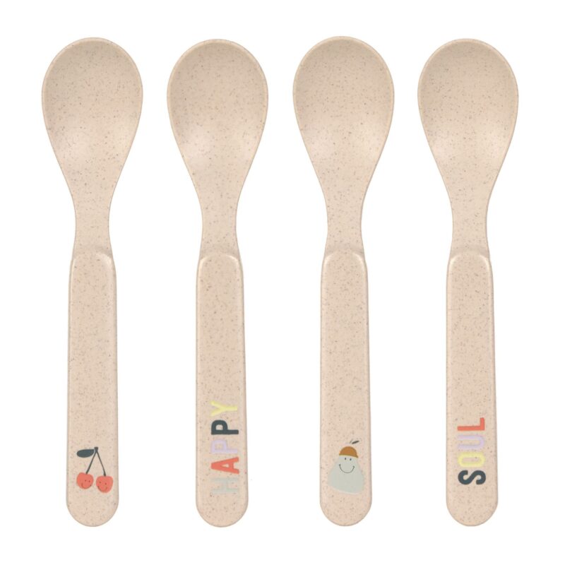 lässig - Spoon Set PP/Cellulose Happy Fruits Cherry