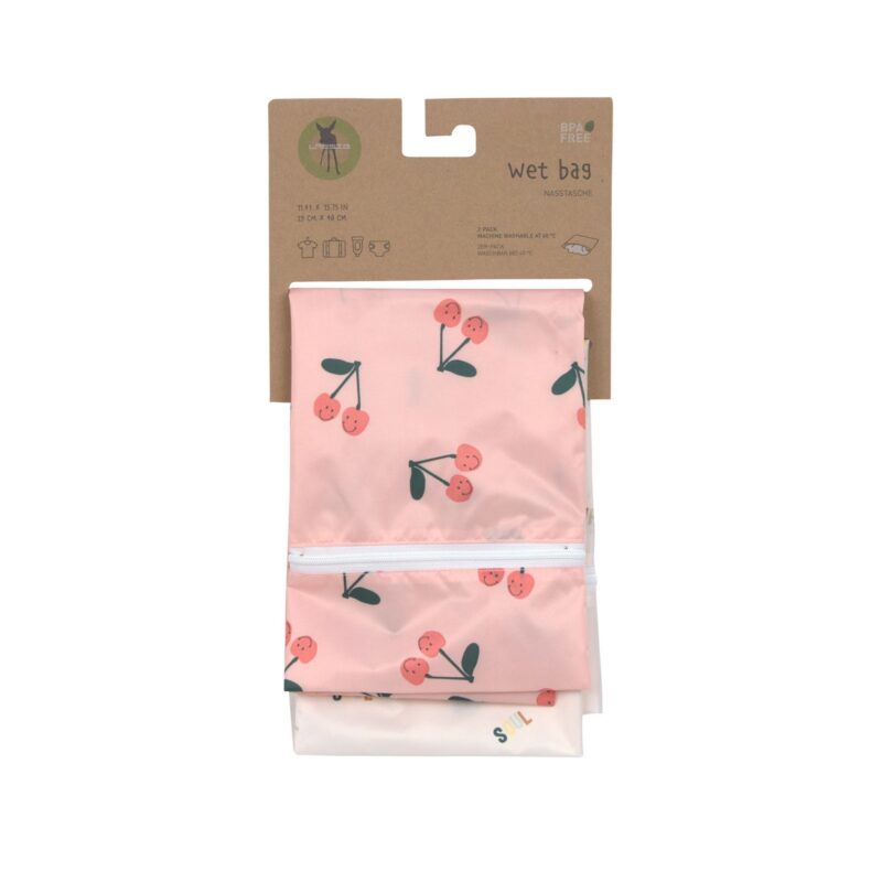 Nasstasche "Wet Bag Happy Fruits" 2er Set – Kirsche – Bild 7