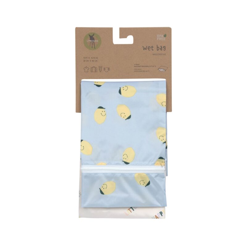Nasstasche "Wet Bag Happy Fruits" 2er Set – Zitrone – Bild 6