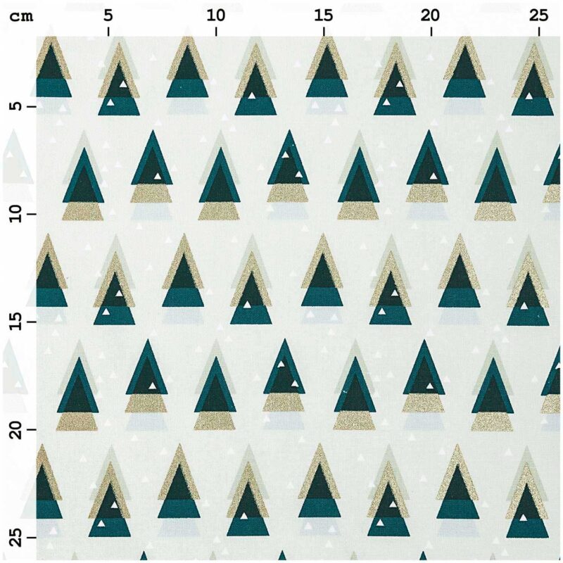 GRAFISCHE TANNEN IN MINT UND GOLD – Bild 2