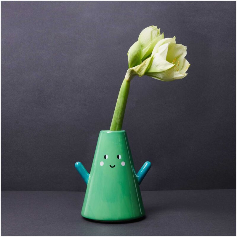 Vase aus Keramik "Tanne" – Grün – Bild 4