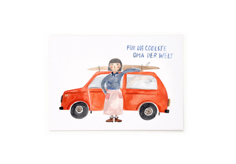 Gretas Schwester - Postkarte Für Oma