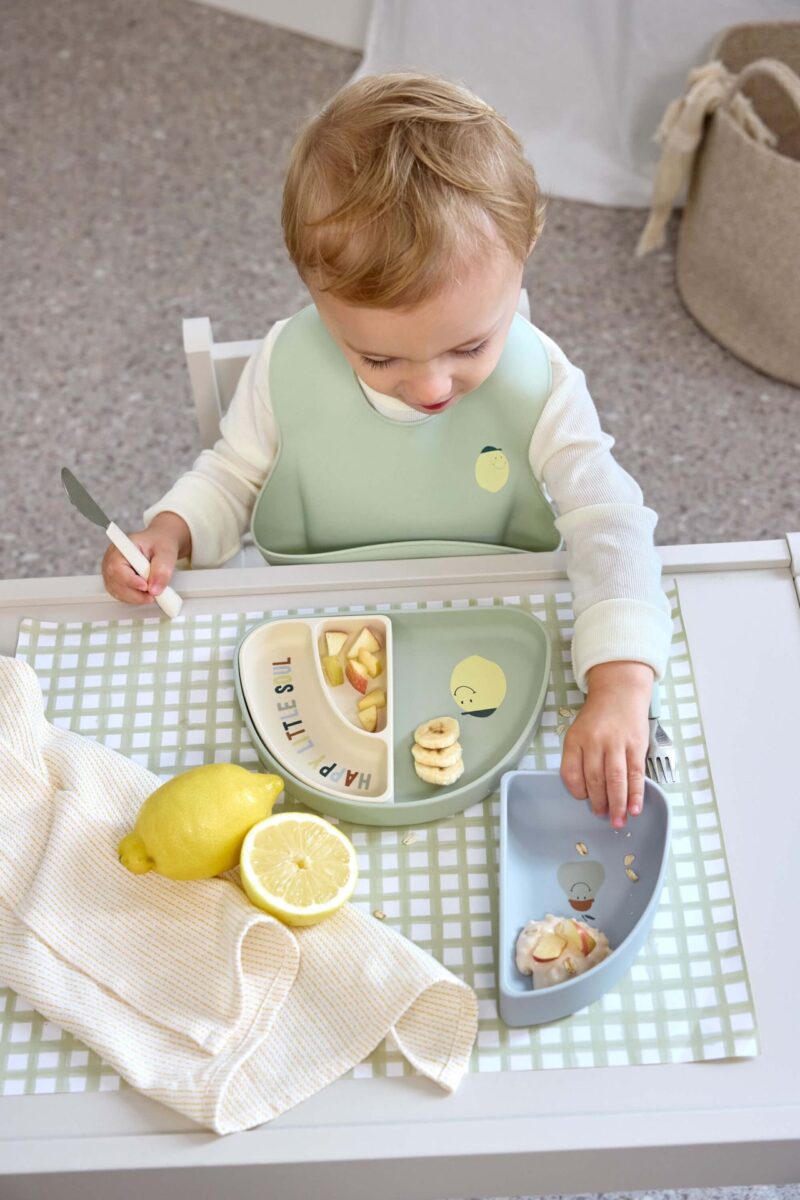 Menüteller-Set aus Silikon "Happy Fruits" – Happy Fruits / Zitrone – Bild 3