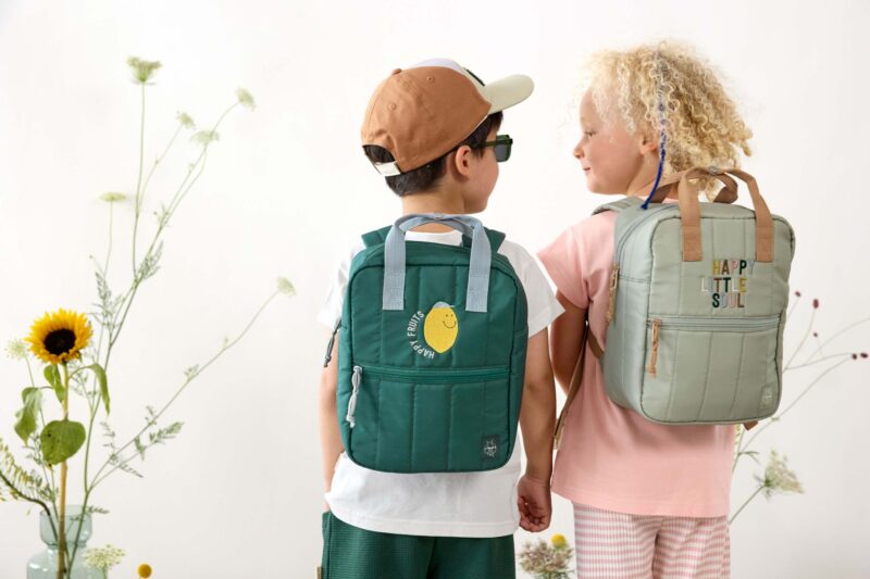Kindergartenrucksack Square - Little Gang, Zitrone Dunkelgrün – Bild 3