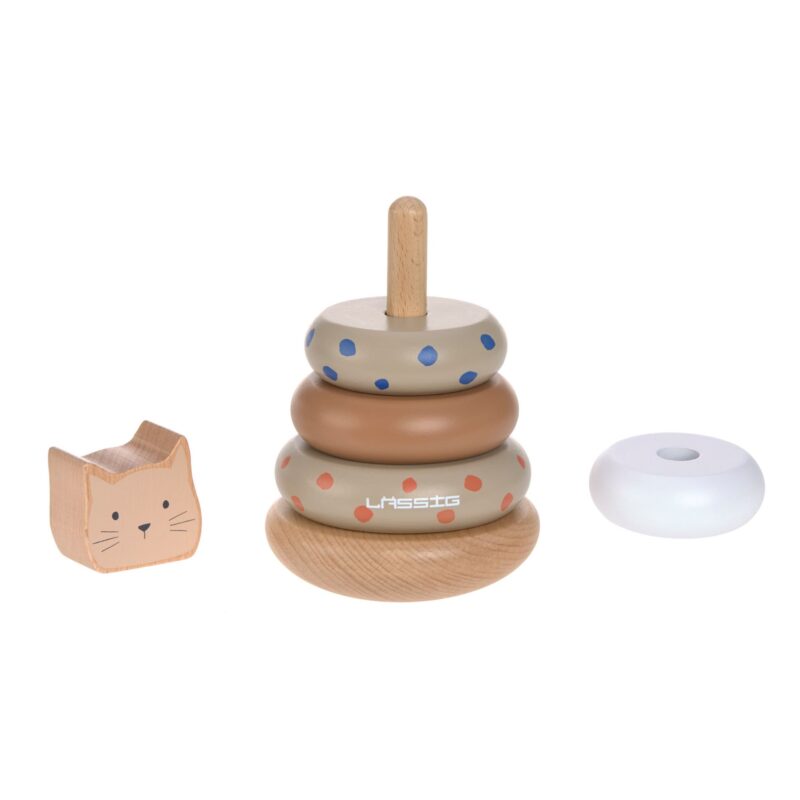 Stapelturm aus Holz "Little Mateys" – Katze – Bild 3