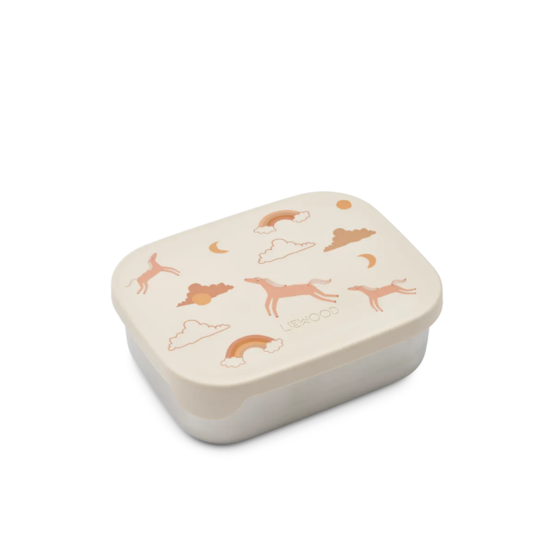 LIewood - Arthur printed lunchbox (2336 Dream / Ecru)