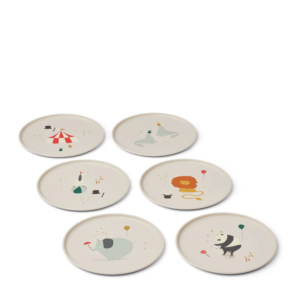Liewood - Remco Teller 6er-Pack Circus / Sandy (6er Pack)