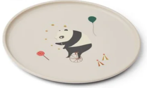 Liewood - Remco Teller 6er-Pack Circus / Sandy (Zirkuspanda)