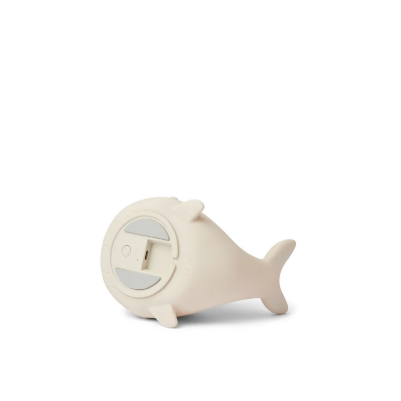 LED-Nachtlicht aus Silikon "Winston Night Light" - Wal / Sandy – Bild 3
