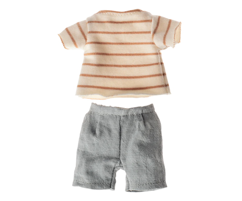 Maileg - Gestreifte Bluse und Shorts