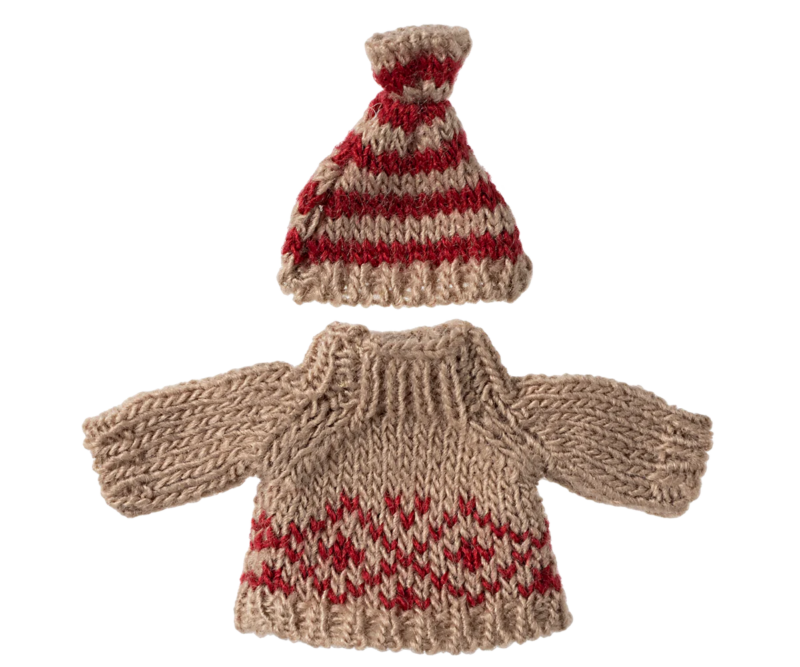 Maileg - Strickpullover und Mütze